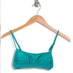 Billabong Teal Ruched Bikini Top